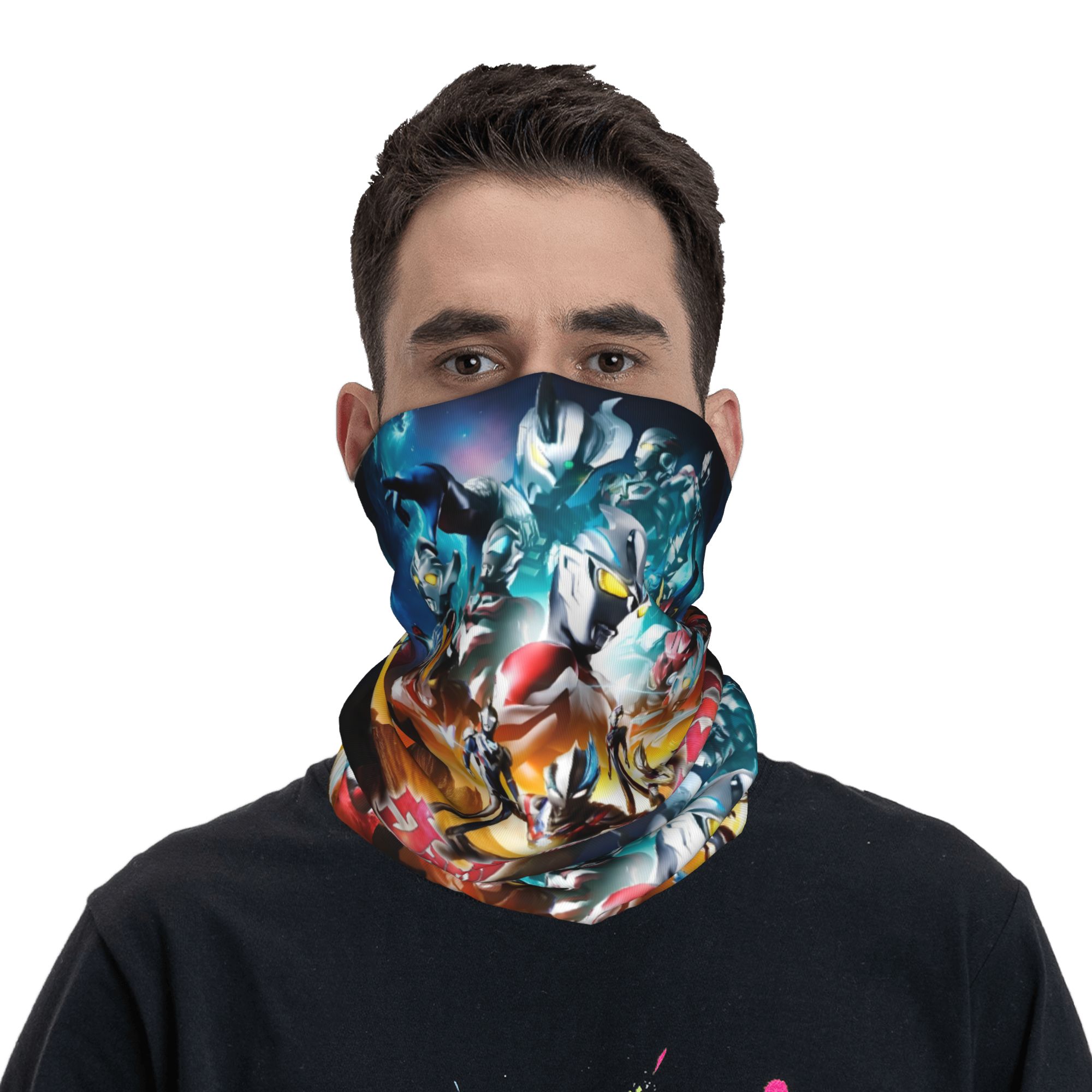 Neck Gaiter Fleece - Scaldacollo Invernale Personalizzato Ultraman Japan Comic,