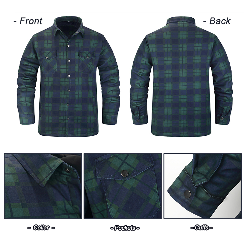 Camicie a quadri invernali per - Flannel Shirt Lined recensione e prezzo
